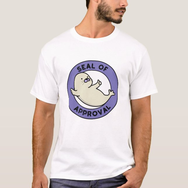 Camiseta Sello De Homologación Pun De Sello Gracioso (Anverso)