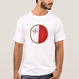 Camiseta Sello de la bandera de Malta de Guay
