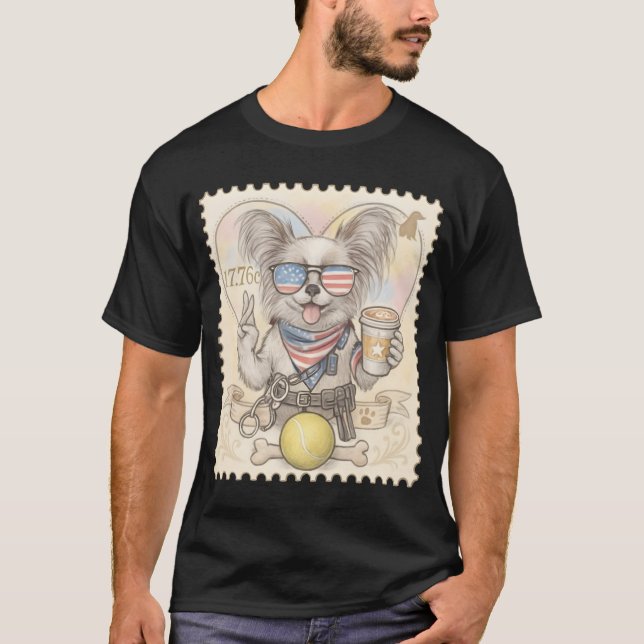 Camiseta sello de la policía Papillon (Anverso)