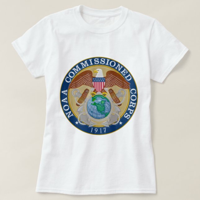 Camiseta Sello de los Cuerpos de Administración de la NOAA (Diseño del anverso)