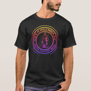 Camiseta Sello de Neon City - Columbia, Carolina del Sur