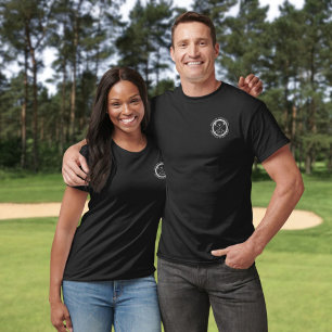 Camiseta Sello de nombre de palo de golf blanco personaliza