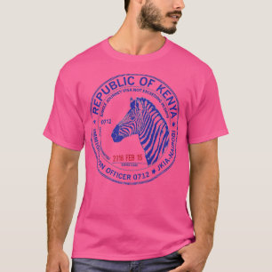 Camiseta Sello de pasaporte de Kenia