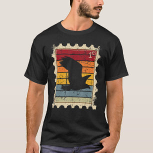 Camiseta Sello De Poescenario Con Águila De Atardecer