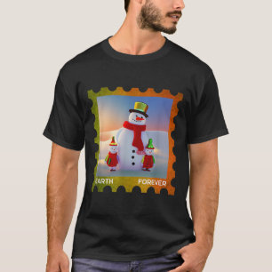 Camiseta Sello de protección ambiental para siempre Tierra 