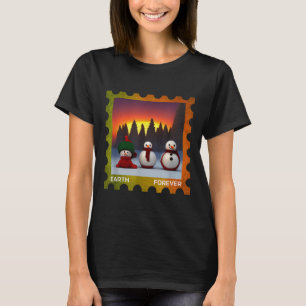 Camiseta Sello de protección ambiental para siempre Tierra