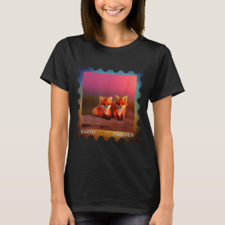 Camiseta Sello de protección ambiental Tierra para siempre