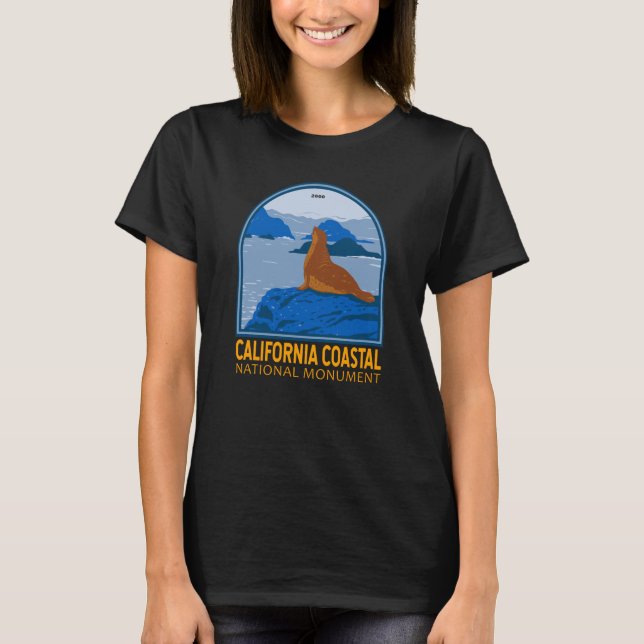Camiseta Sello de puerto T del Monumento Nacional Costero d (Anverso)