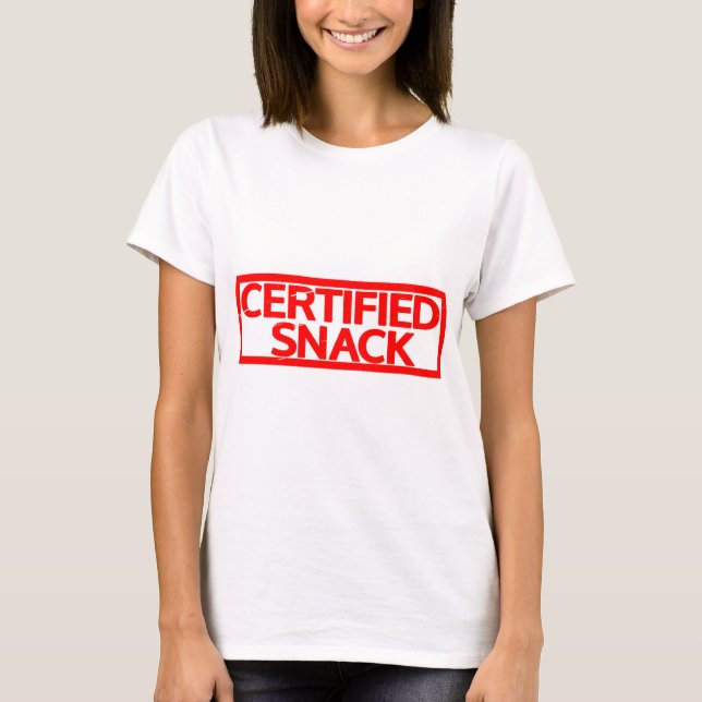 Camiseta Sello de refrigerio certificado (Anverso)