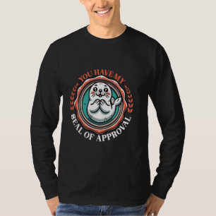 Camiseta Sello de sellado de león del mar con cáscara de ho