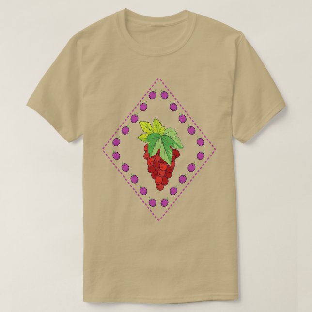 Camiseta Sello de uva de corte 1 (Diseño del anverso)
