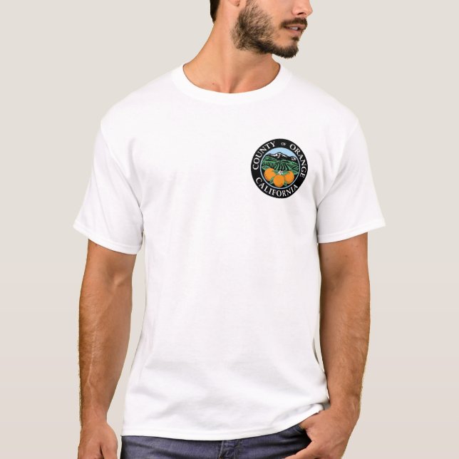 Camiseta sello del condado naranja (Anverso)