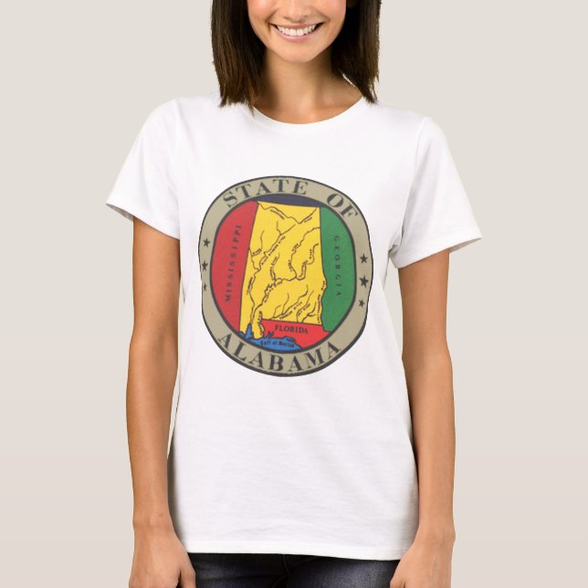 Camiseta Sello del estado de Alabama (Anverso)