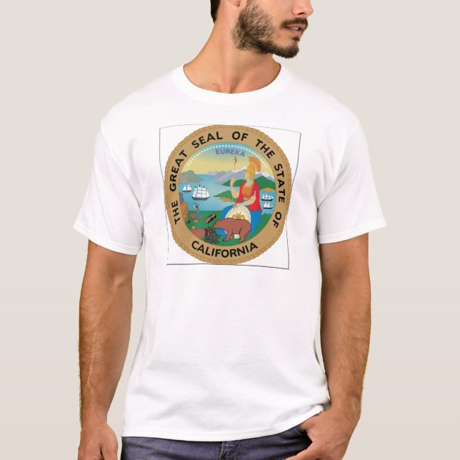 Camiseta Sello del estado de California (Anverso)