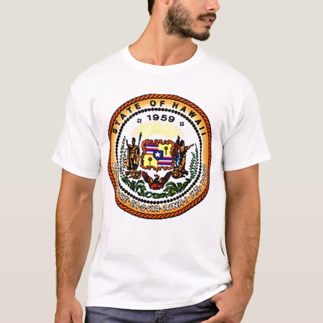Camiseta Sello del estado de Hawaii (Anverso)