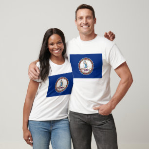 Camiseta Sello del Estado de Virginia, la bandera del estad