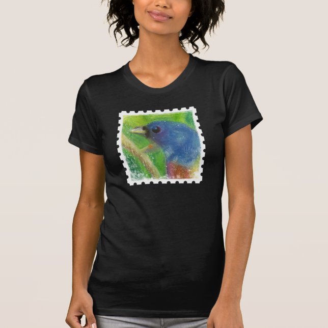 Camiseta Sello del pájaro de la primavera de las mujeres (Anverso)