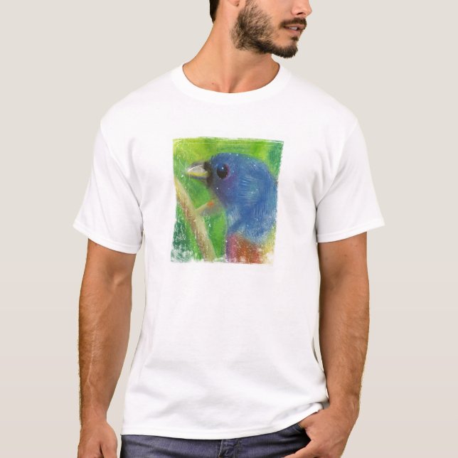 Camiseta Sello del pájaro de la primavera en negro (Anverso)