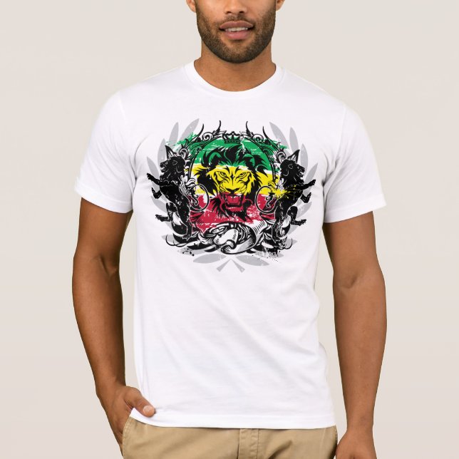 Camiseta sello del rasta de Jamaica (Anverso)