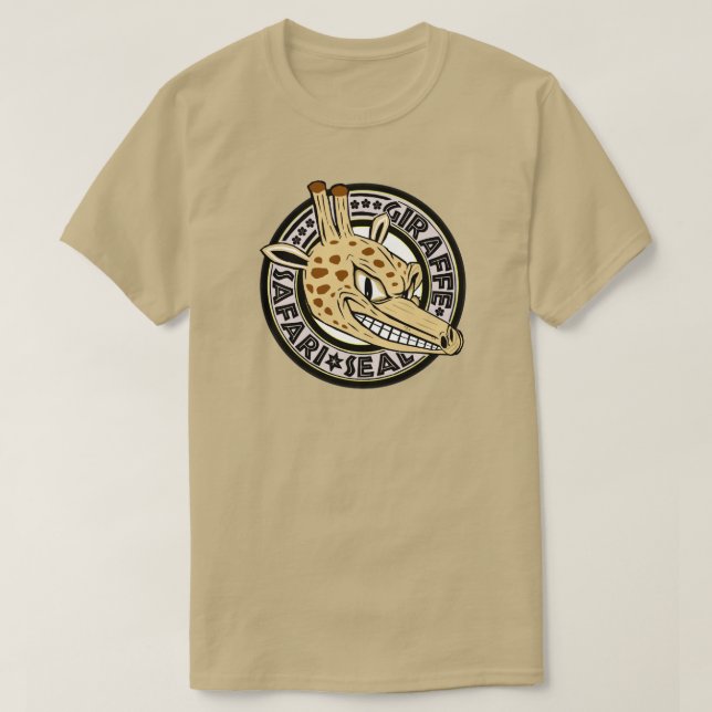 Camiseta Sello del safari de la jirafa (Diseño del anverso)