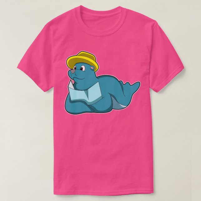 Camiseta Sello en Caminar con mapa (Diseño del anverso)