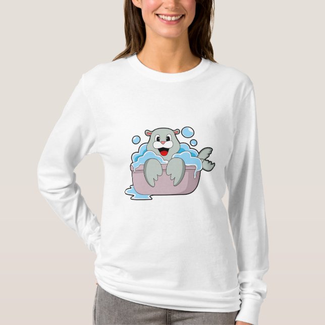 Camiseta Sello en la bañera (Anverso)