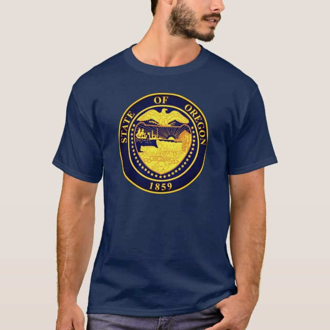 Camiseta Sello estatal de Oregón (Anverso)