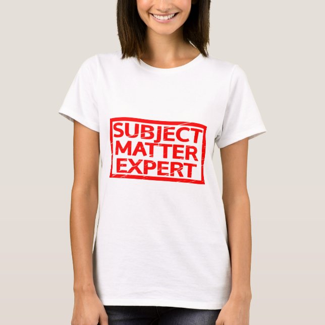 Camiseta Sello experto del tema (Anverso)