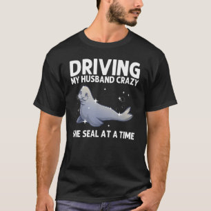Camiseta Sello Guay Para Mujeres Sello De Arpa Animal De Le