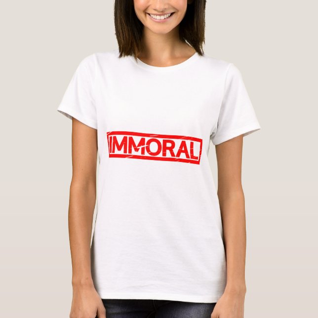 Camiseta Sello inmoral (Anverso)