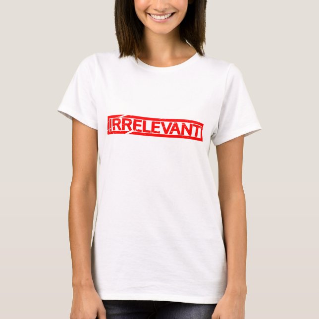 Camiseta Sello irrelevante (Anverso)