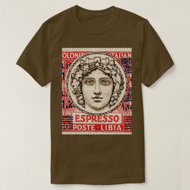Camiseta Sello libio italiano de 1933 Gráfico (Diseño del anverso)