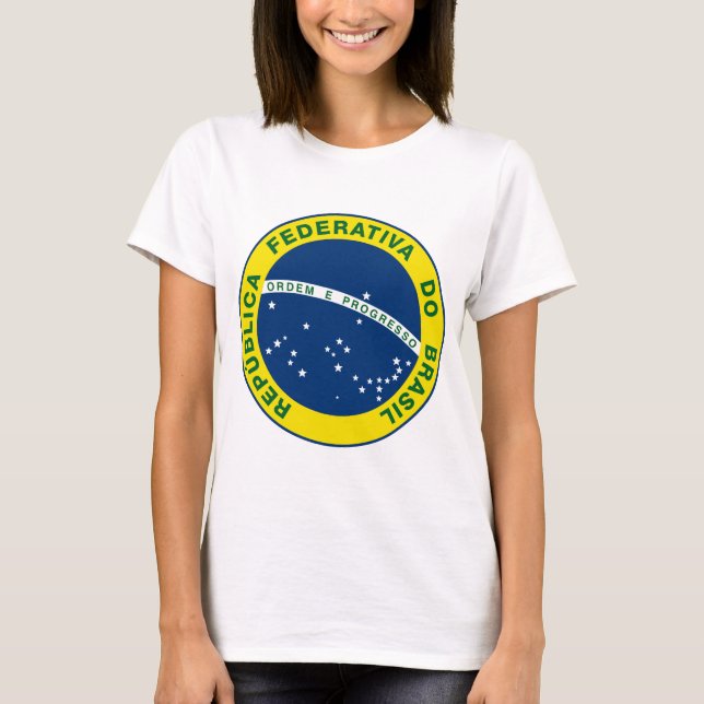 Camiseta sello nacional de Brasil (Anverso)