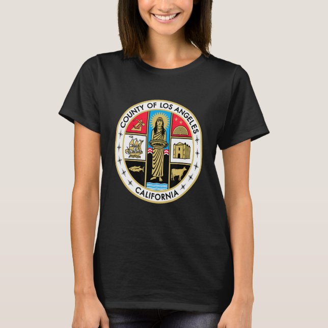 Camiseta Sello Nacional Del Condado De Los Ángeles Californ (Anverso)