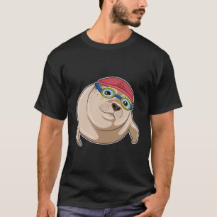 Camiseta Sello para nadar con gafas de natación