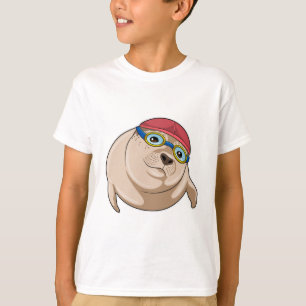 Camiseta Sello para nadar con gafas de natación