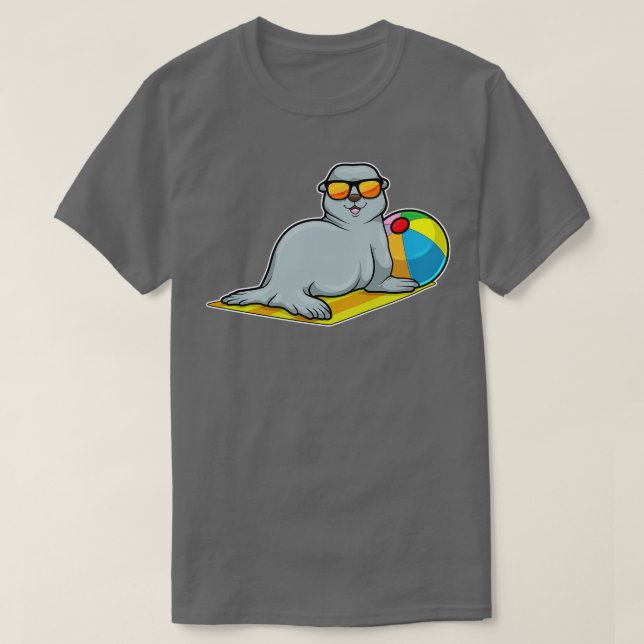 Camiseta Sello para tomar el sol con gafas de sol de waterp (Diseño del anverso)