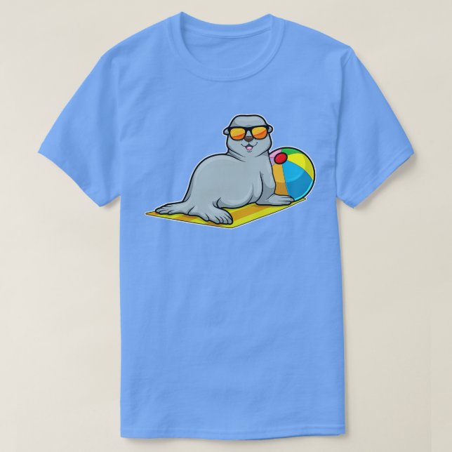 Camiseta Sello para tomar el sol con gafas de sol de waterp (Diseño del anverso)