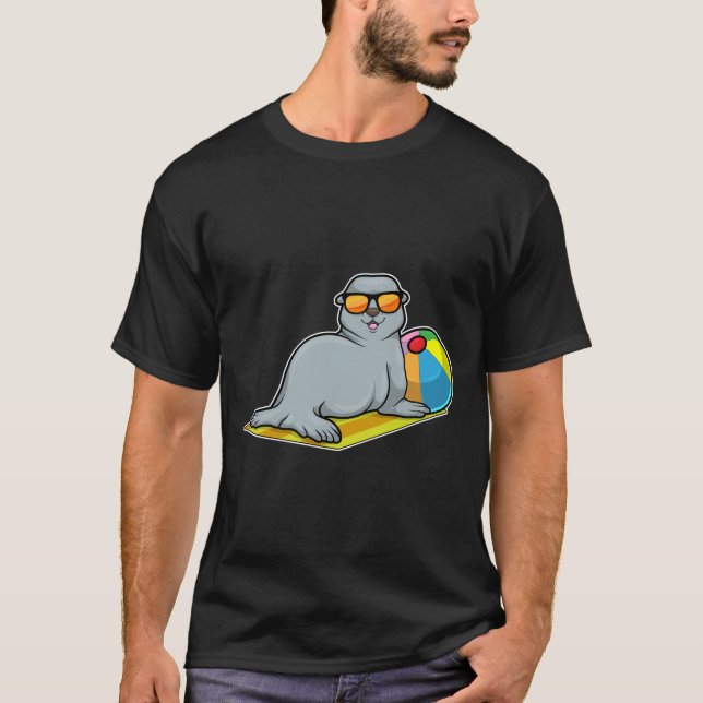 Camiseta Sello para tomar el sol con waterpolo (Anverso)