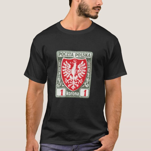 Camiseta sello polaco de 1919 1k Eagle (Anverso)