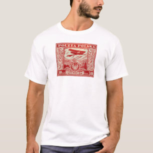 Camiseta sello polaco del correo aéreo 1925 30gr