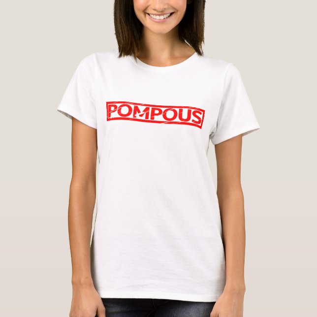 Camiseta Sello pomposo (Anverso)