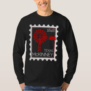 Camiseta Sello Postal Con Un Antiguo Molino De Viento En Mc