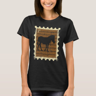 Camiseta Sello Postal Con Una Cebra