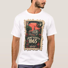 Camiseta Sello postal vintage de junio
