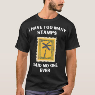Camiseta Sello que recopila demasiados sellos de manera fil
