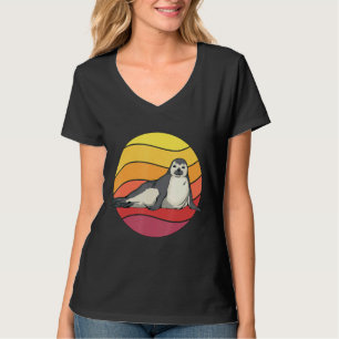 Camiseta Sello retro de focas de perro del mar de sol
