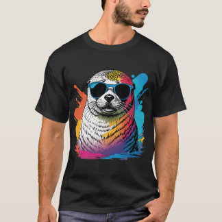 Camiseta Sello retro vintage
