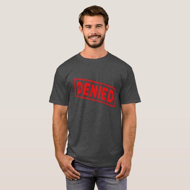 Camiseta Sello rojo de goma denegado (Anverso completo)