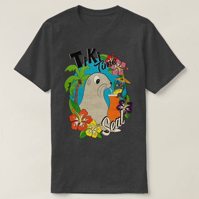 Camiseta Sello Tiki Time TShirt (Diseño del anverso)